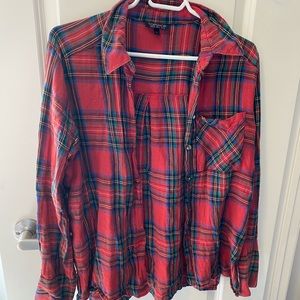 Top shop plaid shirt
